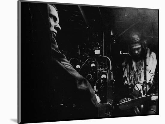 RAF bomber radio operator, 1941-Unknown-Mounted Photographic Print