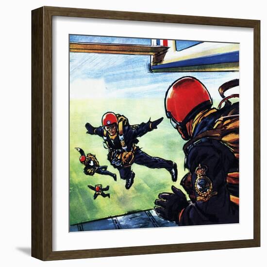 RAF Sky-Divers-Wilf Hardy-Framed Giclee Print