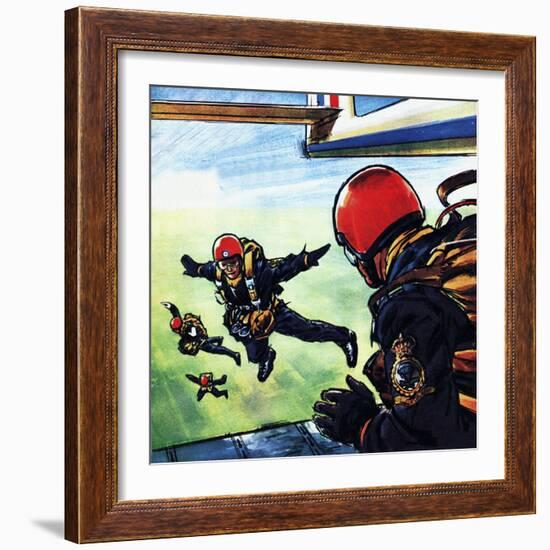 RAF Sky-Divers-Wilf Hardy-Framed Giclee Print