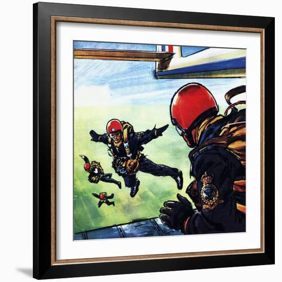 RAF Sky-Divers-Wilf Hardy-Framed Giclee Print