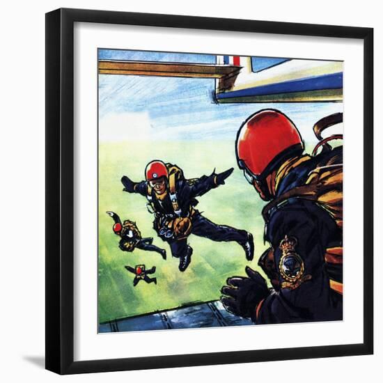 RAF Sky-Divers-Wilf Hardy-Framed Giclee Print