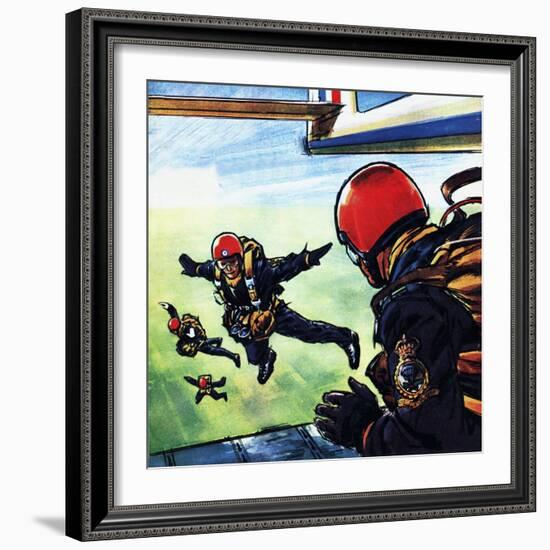 RAF Sky-Divers-Wilf Hardy-Framed Giclee Print