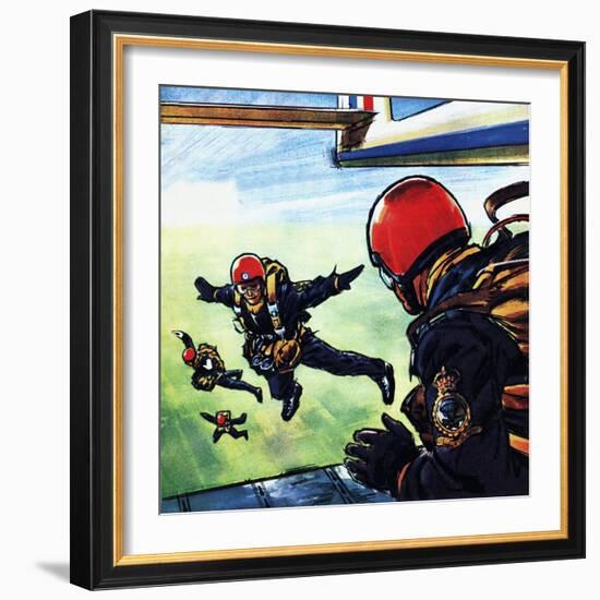 RAF Sky-Divers-Wilf Hardy-Framed Giclee Print