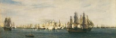 Combat Between the Spanish Ship 'Catalan' and the British Ship 'Mary' in 1819, 1888-Rafael Monleon Y Torres-Giclee Print