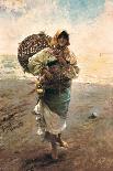Fisherwoman, 1885-Rafael Senet-Framed Premier Image Canvas