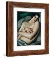Rafaela sur Fond Vert (Le Reve)-Tamara de Lempicka-Framed Premium Giclee Print