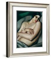 Rafaela sur Fond Vert (Le Reve)-Tamara de Lempicka-Framed Premium Giclee Print
