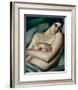 Rafaela sur Fond Vert (Le Reve)-Tamara de Lempicka-Framed Premium Giclee Print