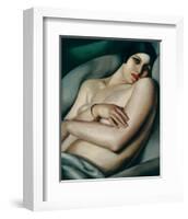 Rafaela sur Fond Vert (Le Reve)-Tamara de Lempicka-Framed Premium Giclee Print