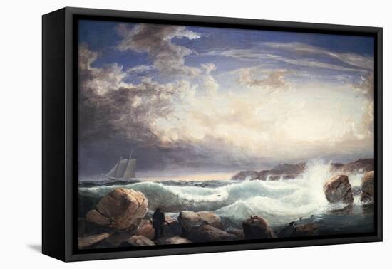 Rafe's Chasm, Gloucester, Massachusetts, 1853-Frederic Edwin Church-Framed Premier Image Canvas