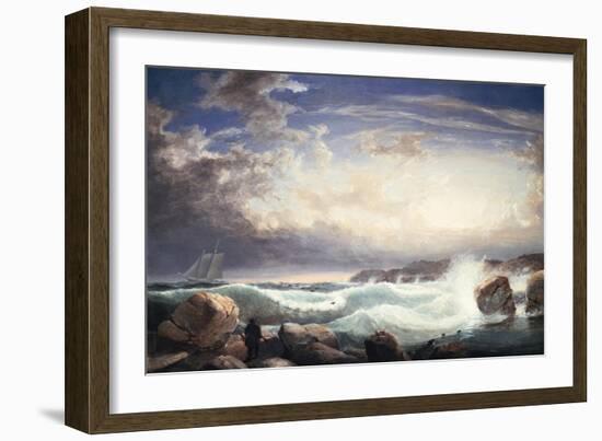 Rafe's Chasm, Gloucester, Massachusetts, 1853-Frederic Edwin Church-Framed Giclee Print