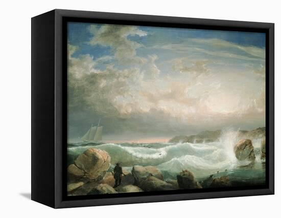 Rafe's Chasm, Gloucester, Massachusetts-Fitz Hugh Lane-Framed Premier Image Canvas