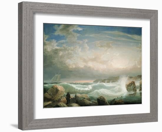 Rafe's Chasm, Gloucester, Massachusetts-Fitz Hugh Lane-Framed Giclee Print