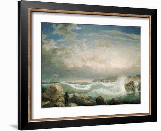 Rafe's Chasm, Gloucester, Massachusetts-Fitz Hugh Lane-Framed Giclee Print