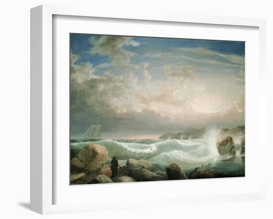 Rafe's Chasm, Gloucester, Massachusetts-Fitz Hugh Lane-Framed Giclee Print