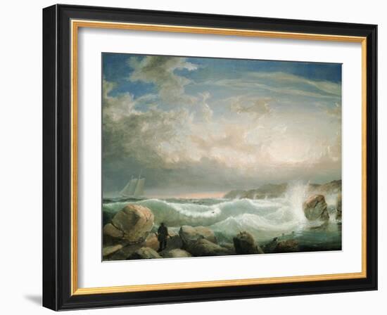 Rafe's Chasm, Gloucester, Massachusetts-Fitz Hugh Lane-Framed Giclee Print