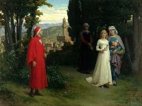 First Meeting of Dante and Beatrice, 1877-Raffaelle Gianetti-Giclee Print