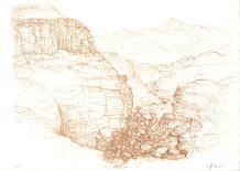 Mountain Pass-Raffi Kaiser-Mounted Lithograph