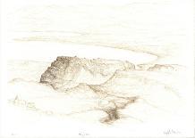 On the edge of Middle Earth-Raffi kaiser-Lithograph