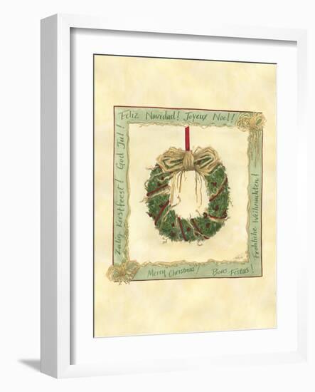 Raffia Wreath I-Tara Friel-Framed Art Print