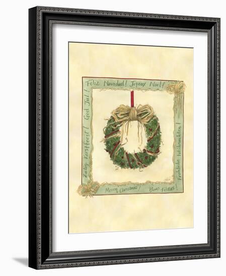 Raffia Wreath I-Tara Friel-Framed Art Print