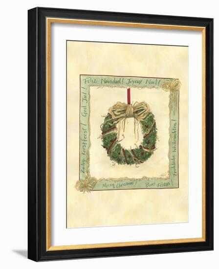 Raffia Wreath I-Tara Friel-Framed Art Print