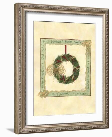 Raffia Wreath II-Tara Friel-Framed Art Print