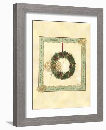 Raffia Wreath II-Tara Friel-Framed Art Print