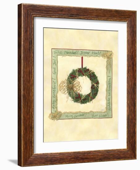 Raffia Wreath II-Tara Friel-Framed Art Print