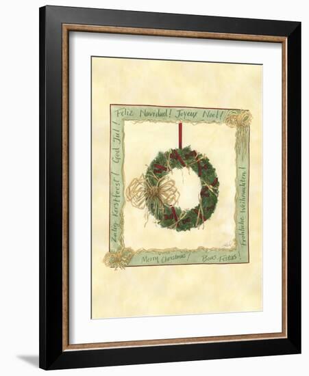 Raffia Wreath II-Tara Friel-Framed Art Print