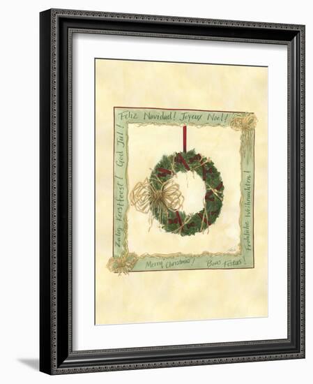 Raffia Wreath II-Tara Friel-Framed Art Print