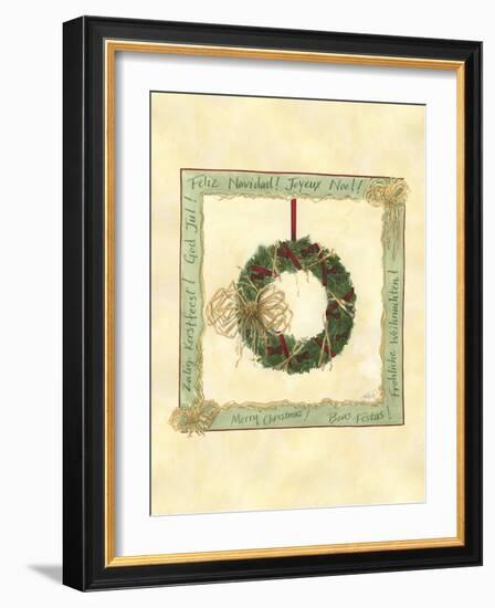 Raffia Wreath II-Tara Friel-Framed Art Print