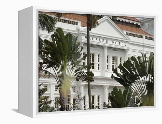 Raffles Hotel, Singapore, South East Asia-Amanda Hall-Framed Premier Image Canvas