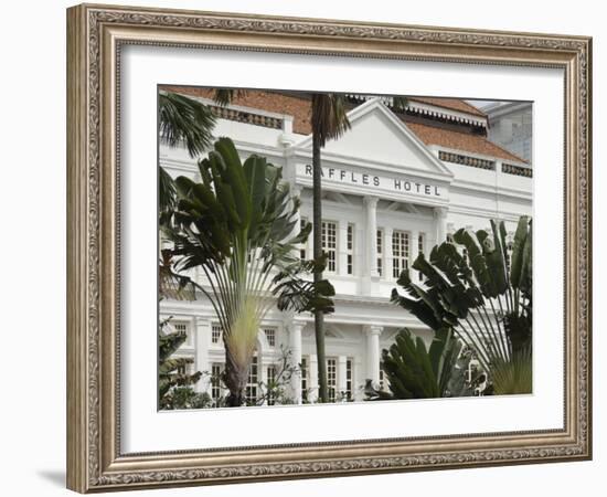 Raffles Hotel, Singapore, South East Asia-Amanda Hall-Framed Photographic Print