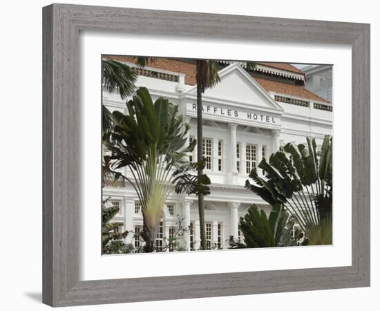 Raffles Hotel, Singapore, South East Asia-Amanda Hall-Framed Photographic Print