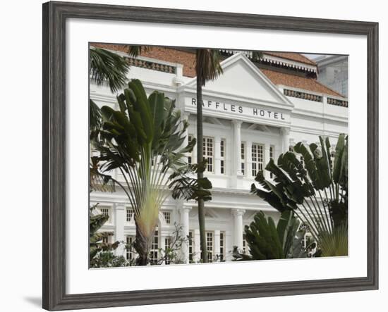 Raffles Hotel, Singapore, South East Asia-Amanda Hall-Framed Photographic Print