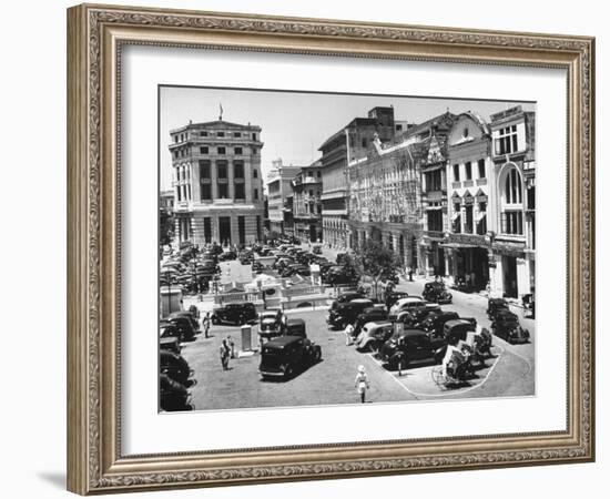 Raffles Square in Singapore-Carl Mydans-Framed Photographic Print