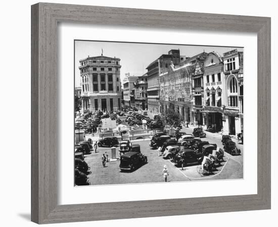 Raffles Square in Singapore-Carl Mydans-Framed Photographic Print