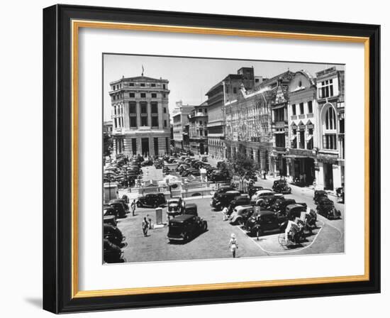 Raffles Square in Singapore-Carl Mydans-Framed Photographic Print