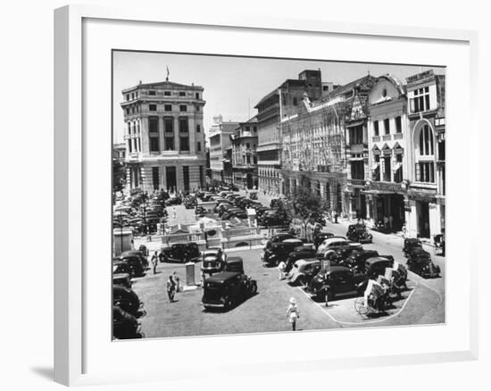 Raffles Square in Singapore-Carl Mydans-Framed Photographic Print