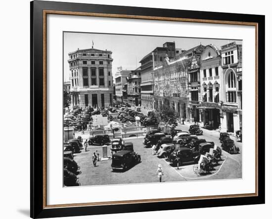 Raffles Square in Singapore-Carl Mydans-Framed Photographic Print