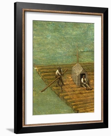 Raft detail from Tower of Babel, 1563-Pieter the Elder Bruegel-Framed Giclee Print