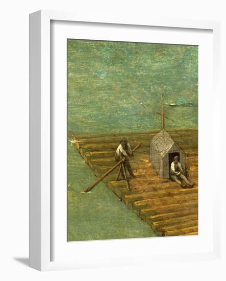 Raft detail from Tower of Babel, 1563-Pieter the Elder Bruegel-Framed Giclee Print