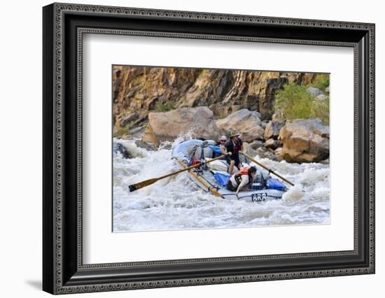 Rafters Going Through Rapids, Grand Canyon National Park, Arizona, USA-Matt Freedman-Framed Photographic Print