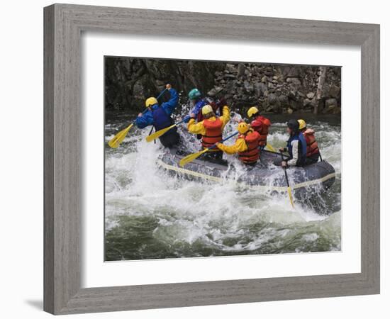 Rafting Action on the Salmon River, Idaho, USA-Dennis Flaherty-Framed Photographic Print