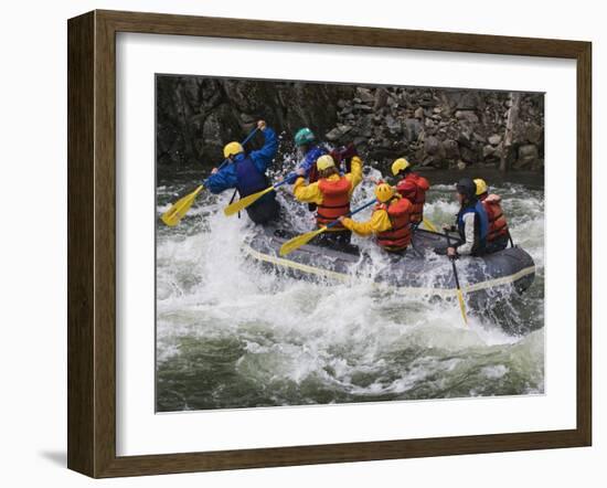 Rafting Action on the Salmon River, Idaho, USA-Dennis Flaherty-Framed Photographic Print