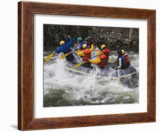 Rafting Action on the Salmon River, Idaho, USA-Dennis Flaherty-Framed Photographic Print