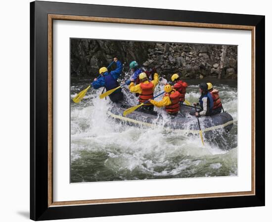 Rafting Action on the Salmon River, Idaho, USA-Dennis Flaherty-Framed Photographic Print