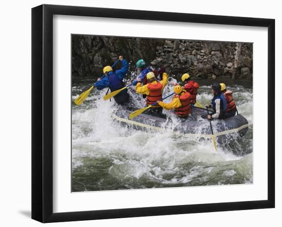 Rafting Action on the Salmon River, Idaho, USA-Dennis Flaherty-Framed Photographic Print