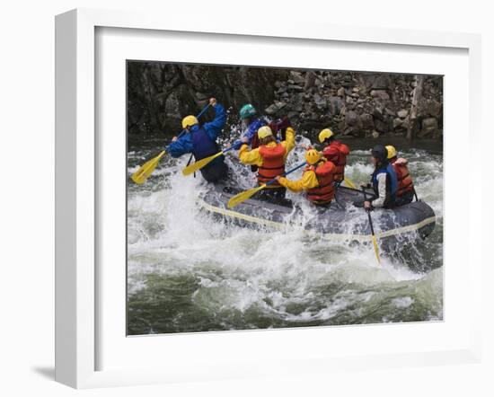 Rafting Action on the Salmon River, Idaho, USA-Dennis Flaherty-Framed Photographic Print